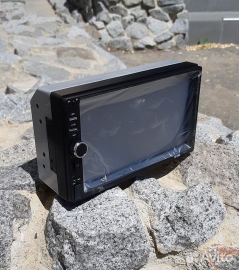 Автомагнитола 2 DIN экран 7 дюймов, Bluetooth, USB