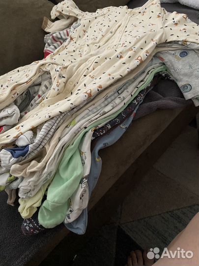 Одежда для новорожденных пакетом 62