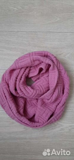 Снуд женский вязаный объемный шарф, бу