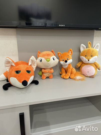 Мягкая игрушка фигурка Лиса