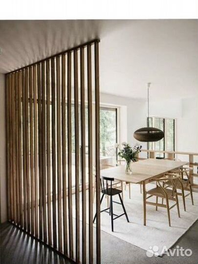 Перегородка из массива дерева