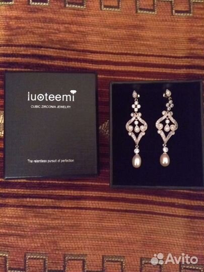 Серьги винтажные luoteemi