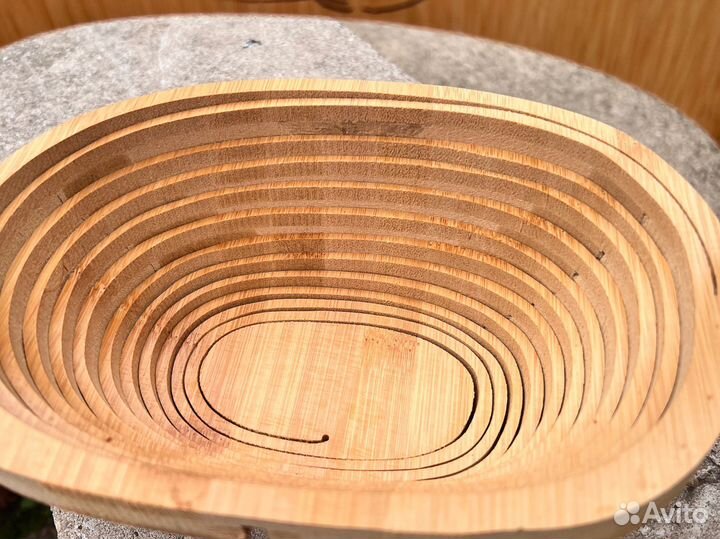 Фруктовница складная бамбук