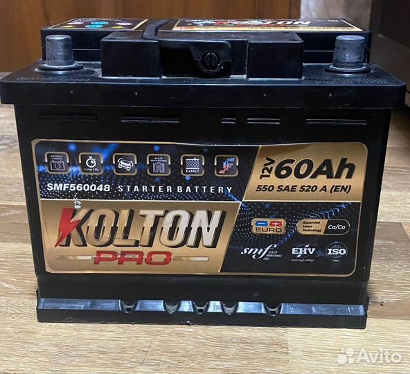 Аккумулятор автомобильный новый