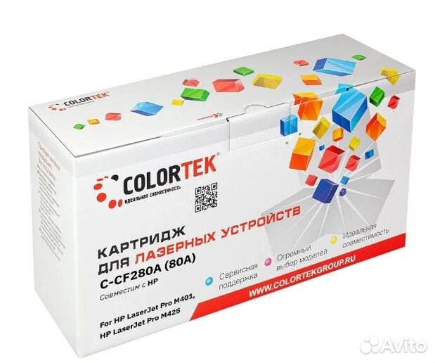 Картридж Colortek CF280A (80A)