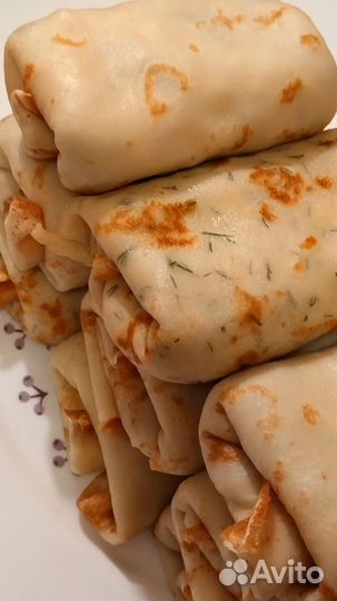 Блины с начинкой домашние (цена за 0,5 кг)