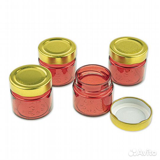 4 шт. Баночка для свечей 100 мл. (D58, гранат) с к