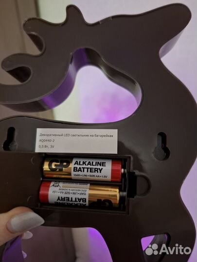 Светильник олень на батарейках