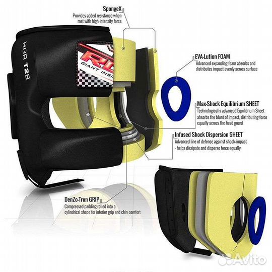 Шлем для бокса с бампером