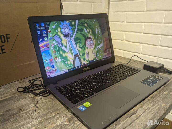 Мощный ноутбук Asus intel/6gb/ssd/2 видеокарты