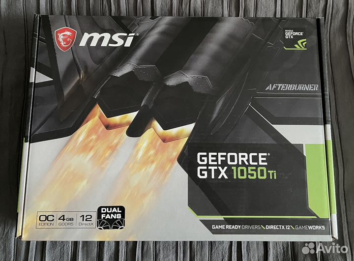 Видеокарта MSI GTX 1050TI