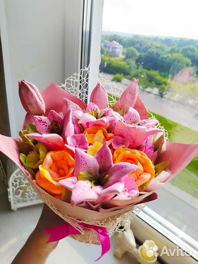 Букет из зефира