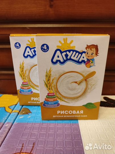 Каша рисовая безмолочная Агуша