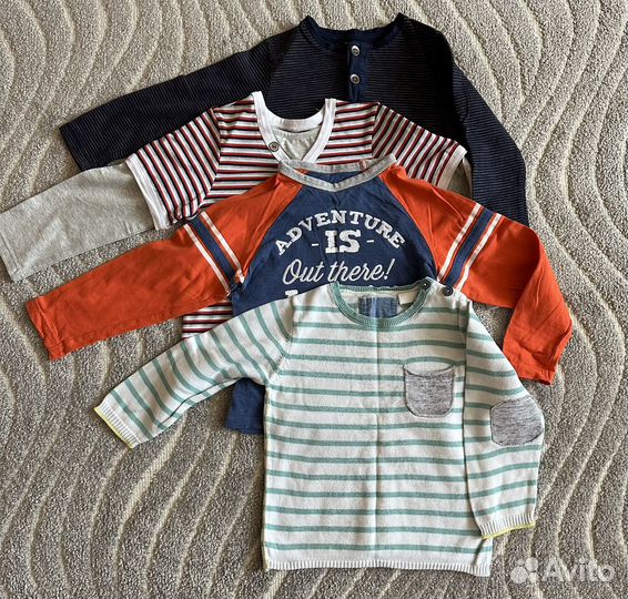 Детские вещи на мальчика пакетом 2-5 лет