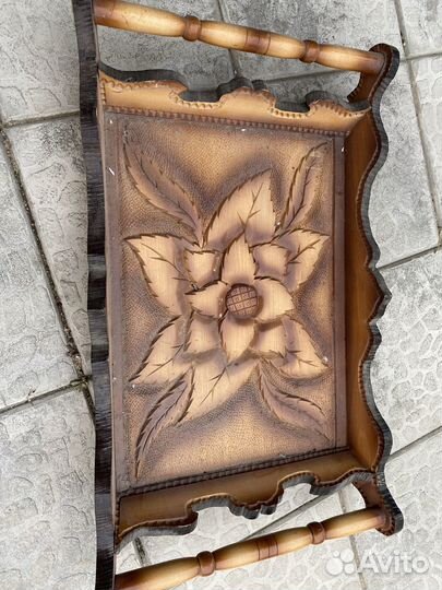 Поднос деревянный