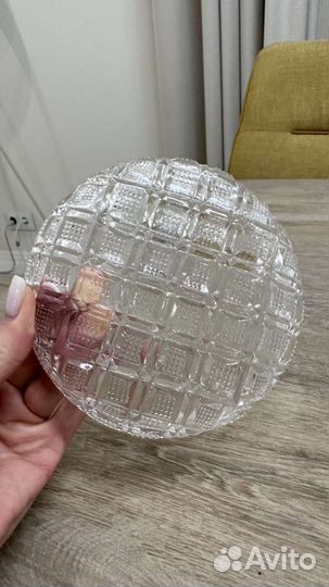 Тарелка хрустальная