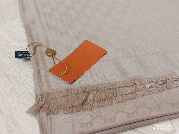 Палантин Кашемир Gucci бежевый 8 цв