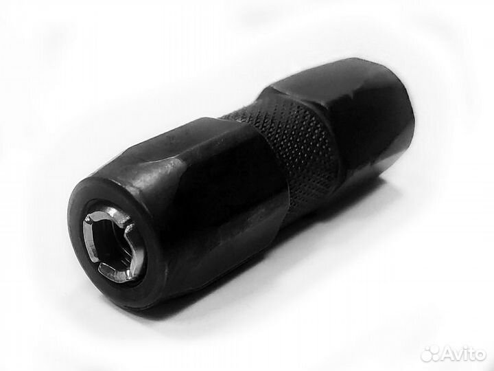 Наконечник шприца 4 лепестка (чёрный, с клапаном)