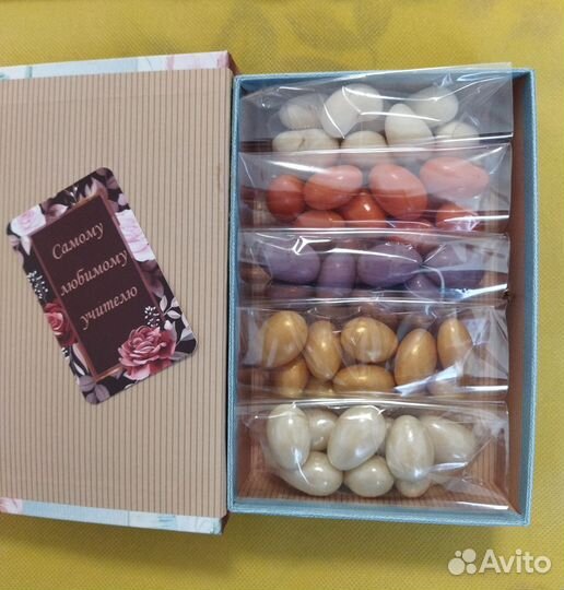 Подарочный набор для учителя, орехи и конфеты