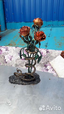 Роза из металла