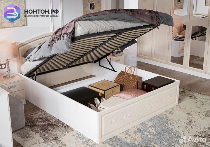 Кровать Венеция 1.6 м с подъемным механизмом