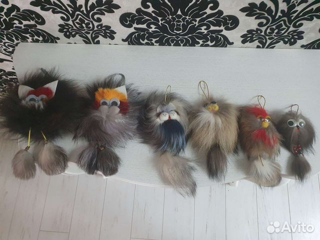 Игрушки из меха песца