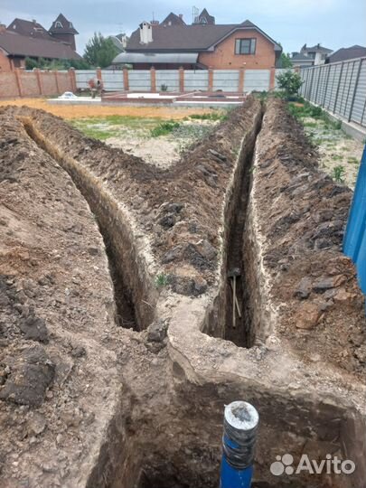 Копка траншей вручную