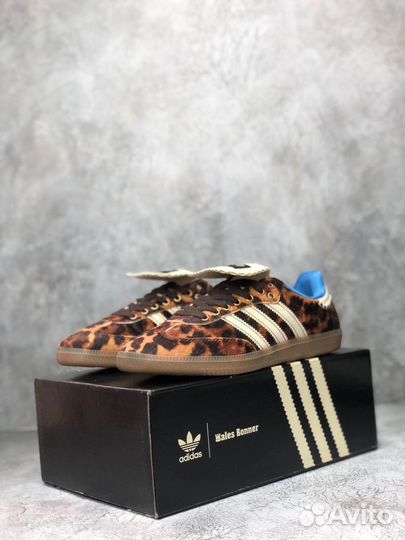 Кроссовки adidas samba леопардовые