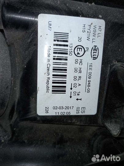 Фара на Volkswagen гольф +