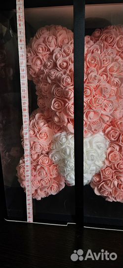 Мишка из роз 40 см