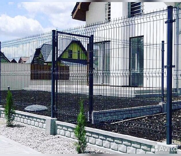 Забор сетка 3д