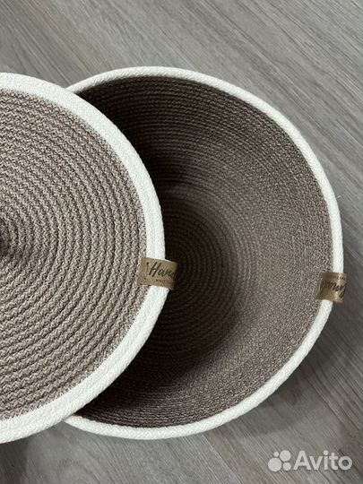 Корзина из хлопкового шнура