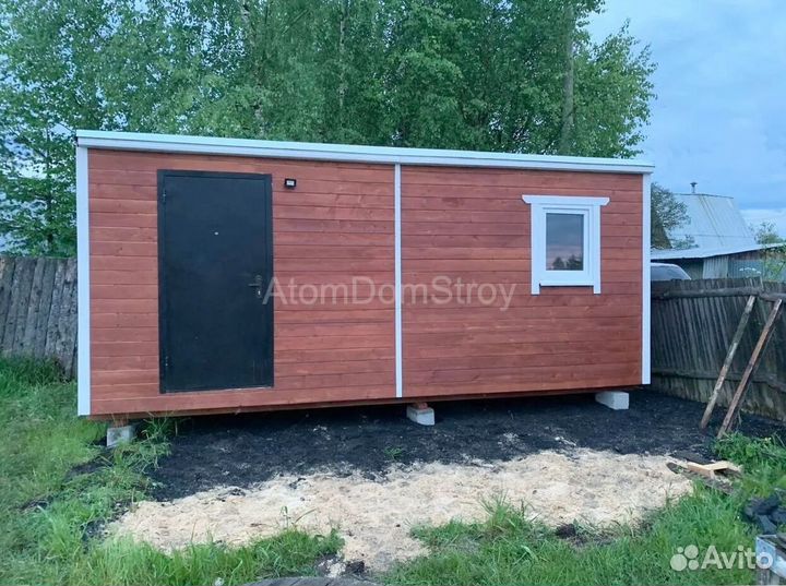 Бытовка деревянная утепленная с электрикой