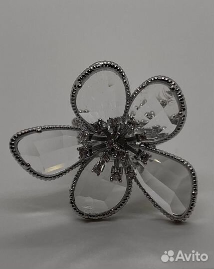 Кольцо цветок