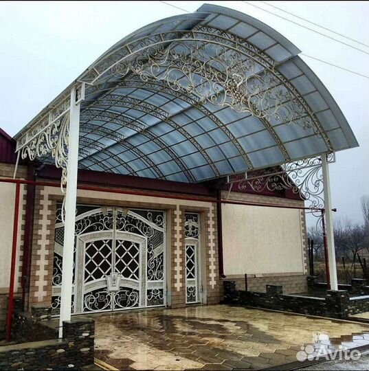 Кованые. Ворота. Навесы. Пирилы. Двери. Итд