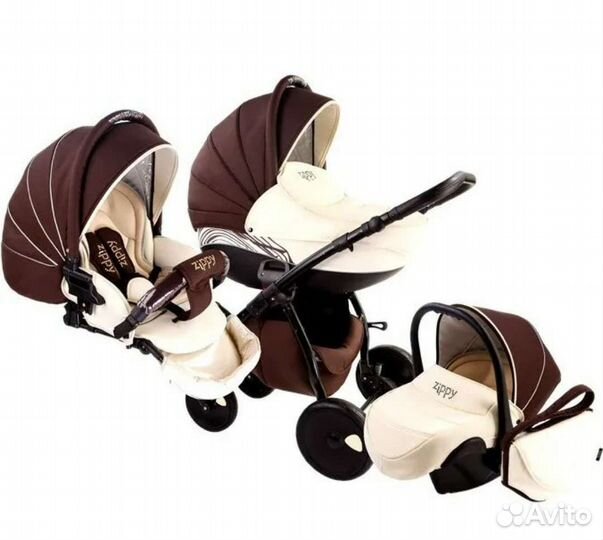 Коляска 3 в 1 + две кроватки