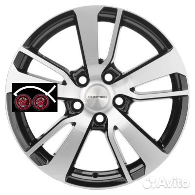 Khomen Wheels KHW1704 (Outlander) R17 7 5x114,3 ET38 CB67,1 Black-FP