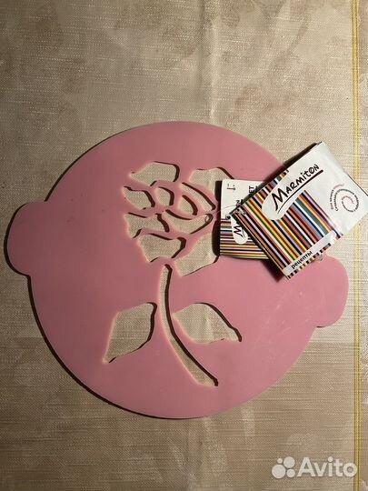 Трафарет, силикон, для торта новый