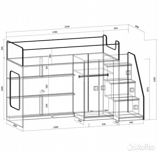 Чердак-кровать 