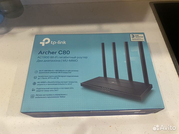 Wifi роутер tp link archer c80 1гбит/с