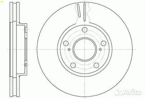 Диск тормозной передний Toyota Avensis Verso ACM20