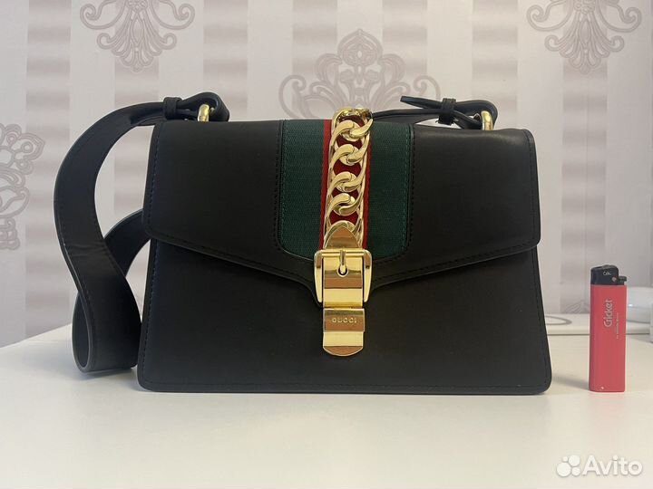 Сумка женская gucci натур кожа