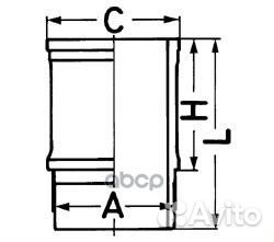 Гильза цилиндра scania 89541110 kolbenschmidt