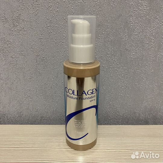 Тональный крем enough collagen + воск для бровей