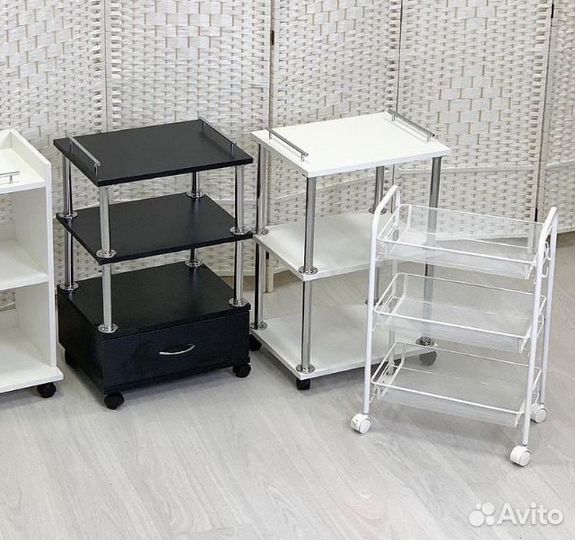 Тележка косметолога этажерка