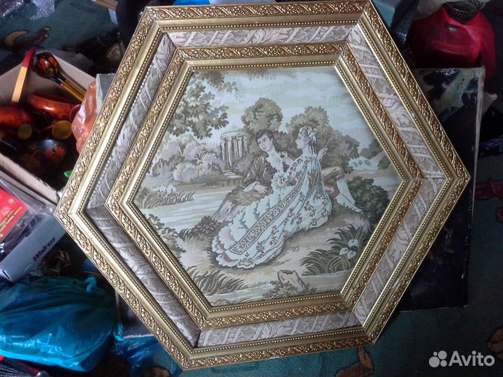 Гобелен вышивка картина живопись большая рамка