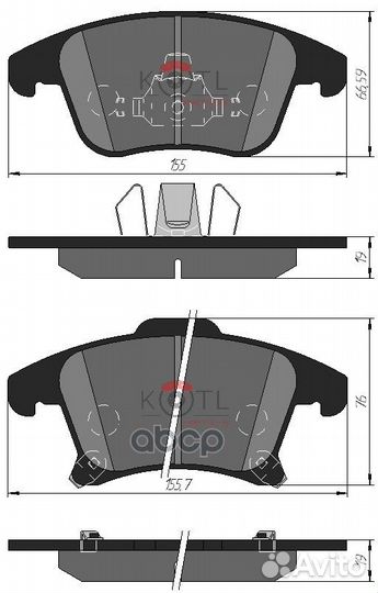 Колодки тормозные ford galaxy/mondeo/S-MAX 14