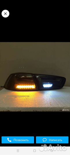 Задние фонари на mitsubishi lancer 10 тюнинг