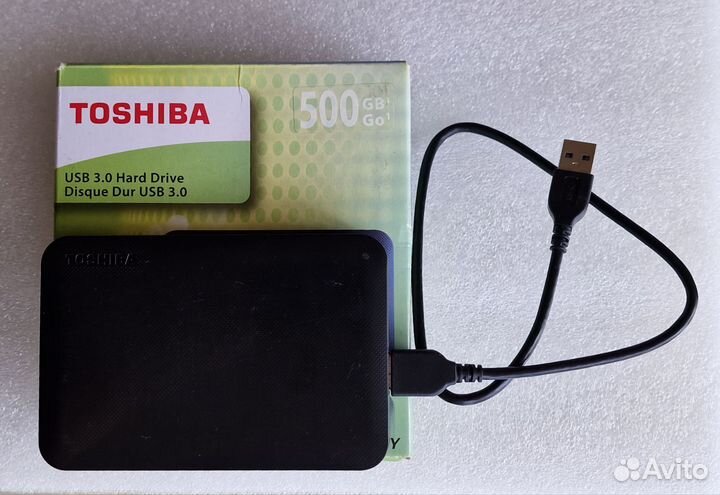 Переносной жёсткий диск Toshiba 500 Gb USB 3.0