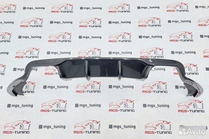Задний диффузор BMW X5M F85 Hamann Style карбон